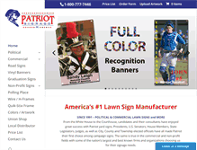 Tablet Screenshot of patriotsigns.com
